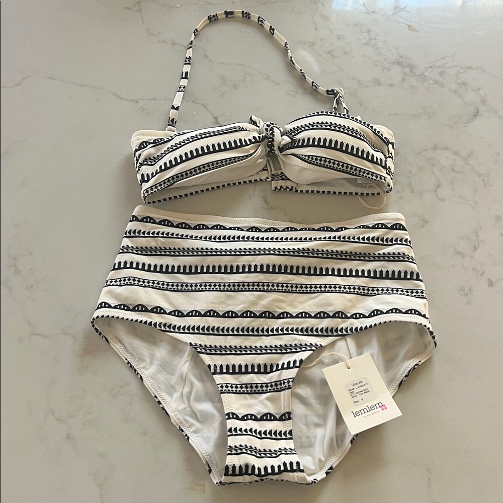 NWT Lemlem Ava Bandeau Top & Lelsi High Waist Bottom - Picture 7 of 8